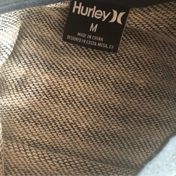 Hurley Striped Long Sleeve Crew Neck - Blue & Gray - Medium NWT - Picture 8 of 16